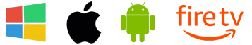 Appareils compatibles avec l’IPTV en Suisse, incluant une Smart TV, un smartphone, une tablette, un ordinateur portable et un boîtier IPTV, tous affichant une interface de streaming moderne.